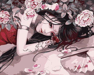 Anime Beauty Girl Paint by Numbers