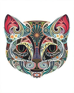 Artistic Cat Paint by Numbers